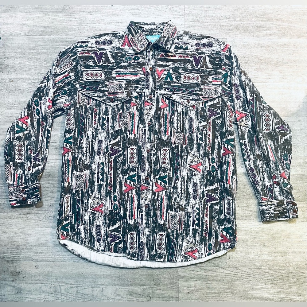 Vintage Cowboy Button Up